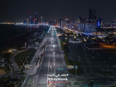 Government authorities in Abu Dhabi urged residents to comply with instructions by carrying out social distancing and staying at home unless necessary.