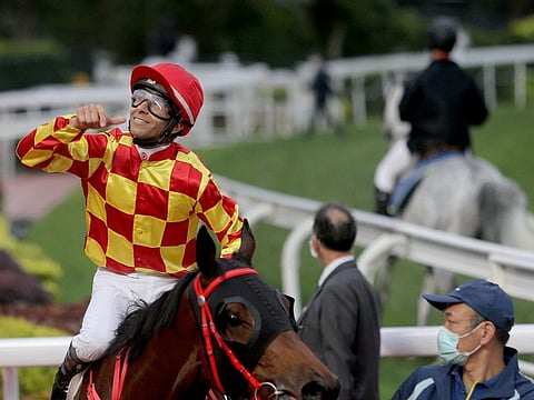 A scene from a competitive racing day at Sha Tin in Hong Kong on Monday.