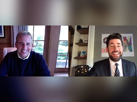 John Krasinski, Steve Carell stage mini ‘Office’ reunion on YouTube show
