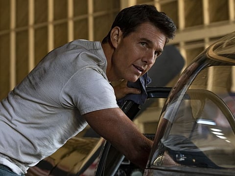 Tom Cruise plays Capt. Pete "Maverick" Mitchell in Top Gun: Maverick from Paramount Pictures, Skydance and Jerry Bruckheimer Films.