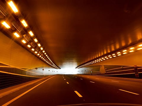 A view of a deserted underpass