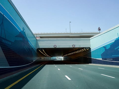 An empty underpass in Dubai