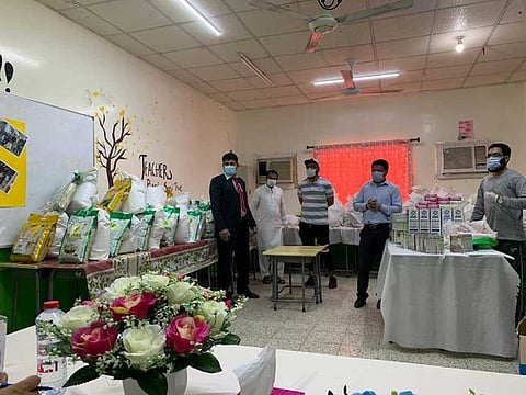 Pakistan Consulate staff in Dubai distribute ration among needy community people in Dubai and Northern Emirates.