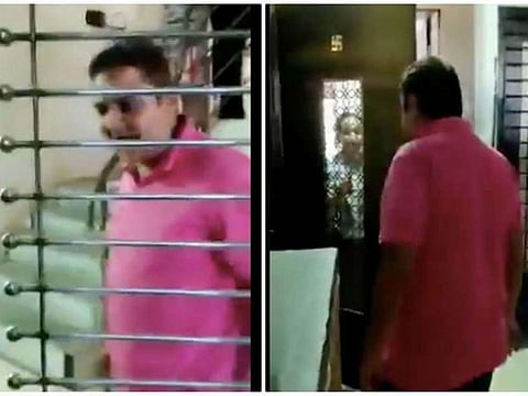 Video of the exchange between the doctor and her neighbour has gone viral