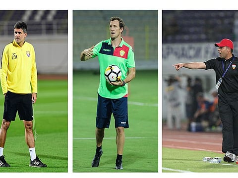 Left: Zoran Mamic, Rodolfo Arruabarrena and former coach Mehdi Ali's names are doing the rounds to be the next UAE coach.