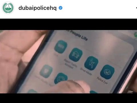 Dubai Police app encourages residents to report crime, public disturbances and suspicious activities  in six different language through the 'Police Eye' platform.