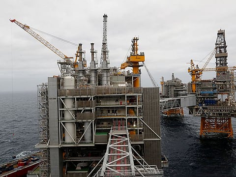 An Equinor owned and operated oilfield platform in the North Sea. Saudi Arabia is building up strategic stakes in global oil giants, and has pumped in $200 million to raise its exposure in Equinor.