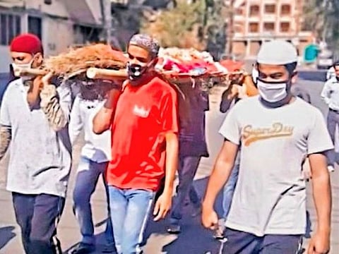 Muslim men help carry Hindu woman's bier in MP's Indore after relatives fail to attend funeral due to lockdown