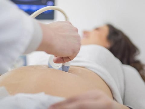 Some doctors may scan you to look for a gestational sac inside the uterus.