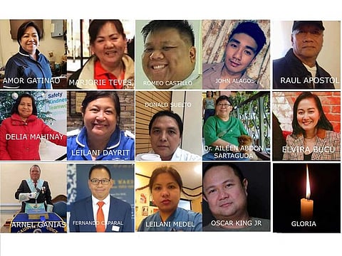 Some of Filipino nurses and medical workers who died in the UK in 2020, during the early stages of the COVID-19 pandemic.