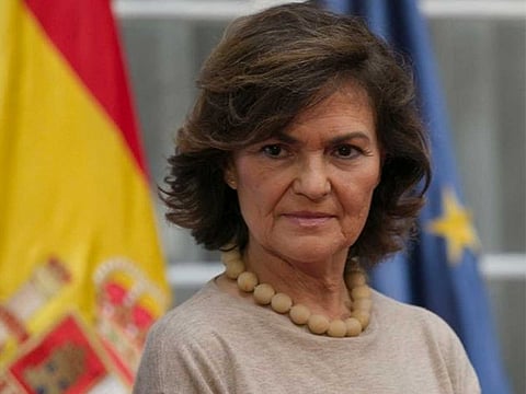 Spanish Deputy Prime Minister Carmen Calvo