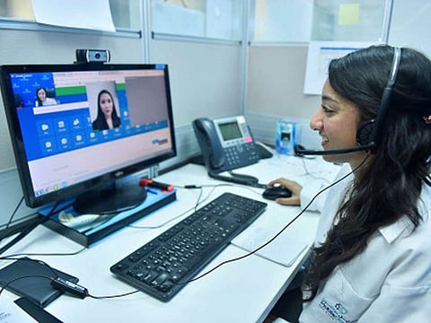 Picture for illustrative purposes: Online training