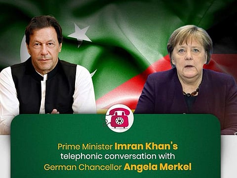 Pakistan Prime Minister Imran spoke to German Chancellor Anela Merkel to discuss global debt relief initiative.