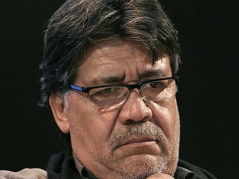 In this file photo taken on March 30, 2010 Chilean writer Luis Sepulveda attends the signing of his book "L'ombre de ce que nous avons ete" (The Shadow of What We Were) during the Paris book fair at the Porte de Versailles exhibition center in Paris.