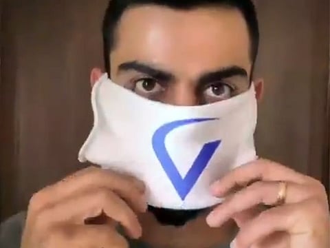 Virat Kohli in the Team Maskforce BCCI video