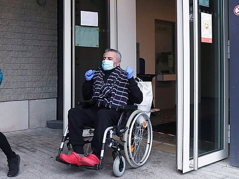 Belgian doctor Antoine Sassine, urologist at Chirec Delta Hospital, who survived the coronavirus (COVID-19) disease after 6 weeks in the intensive care unit and 3.5 weeks in a coma as he leaves hospital