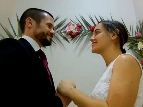 Liam Bec and Solene Montiege