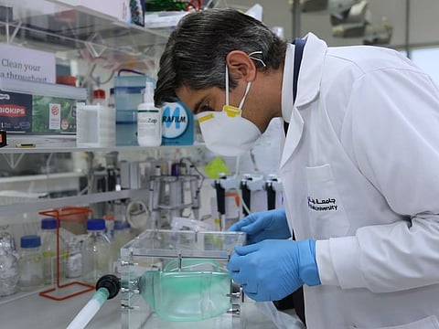 Dr Cesare Stefanini overlooks the development of prototype ventilators at Khalifa University Abu Dhabi