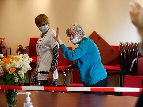 Maintaining social distance from elders is important, since there is no cure yet for COVID-19. Picture for illustrative purposes only.