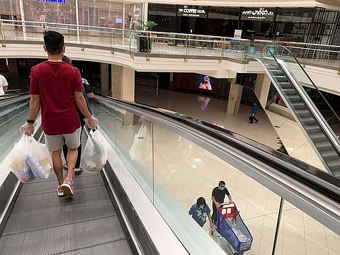 Shoppers at the Deira City Centre in Dubai on Friday.
