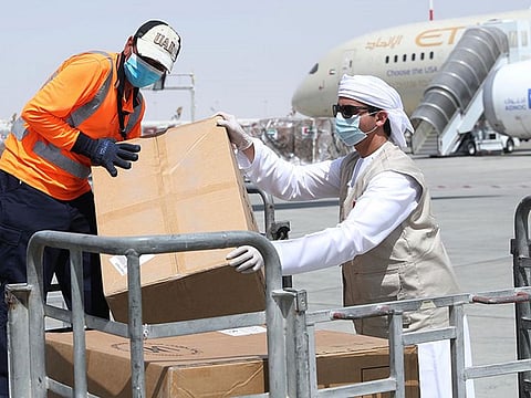UAE sends 20 tonnes of Aid to Indonesia
