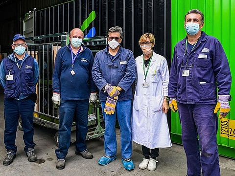 Employees of subcontrating waste disposal company Coopservice