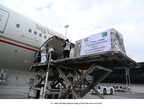 UAE sends planeload of medical and food supplies to Pakistan on Tuesday
