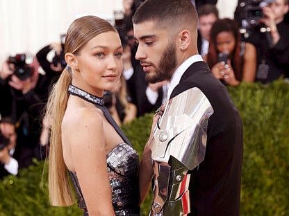 Model Gigi Hadid and singer Zayn Malik in 2016.