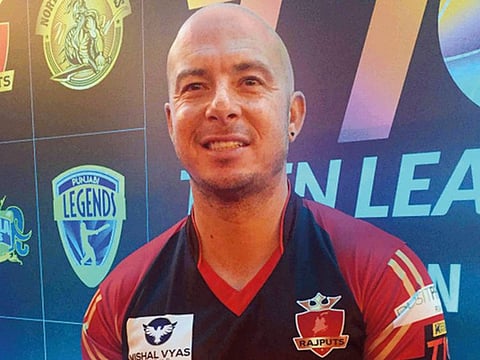 Herschelle Gibbs speaks to Gulf News during a visit to the UAE in 2018.
