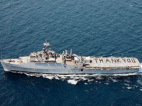 INS Jalashwa in the Bay of Bengal