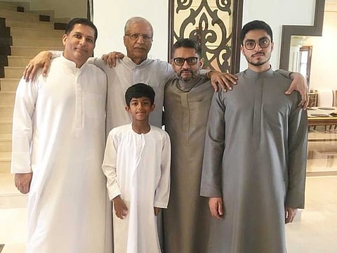 Hussein Adam Ali, Chairman, Swiss Arabian Perfumes, seen in the picture with family, stresses on the importance of working from home and staying safe during the Covid lockdown