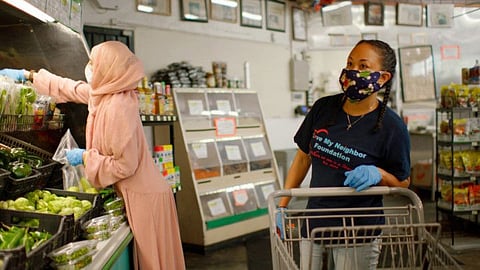 Athena Hayley, who has been caring for the homeless community in Los Angeles during the pandemic, is one of the subjects of the new series "Regular Heroes." (Amazon)