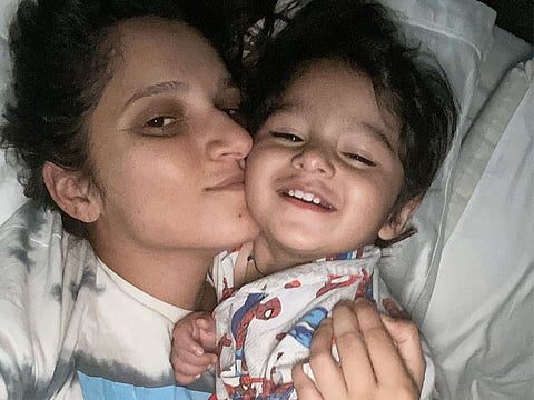 Sania Mirza with her son Izhaan
