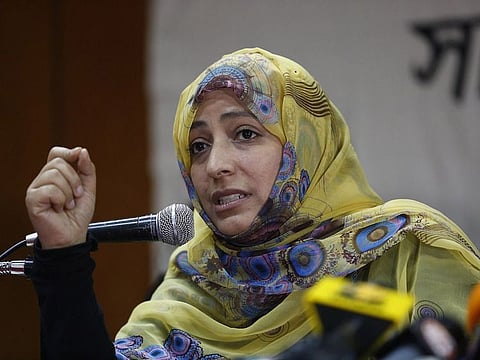 Tawakkol Karman is associated with Al Islah party, the Yemeni arm of the Muslim Brotherhood.