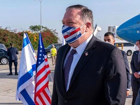 Pompeo landed in Tel Aviv early in the morning, and proceeded directly to occupied Jerusalem.