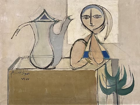 Jewad Selim. Untitled (1957). oil on canvas, 50 x 70 cm