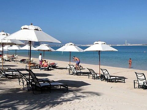 Picture for illustrative purposes: a private hotel beach in UAE