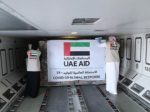 The aid provided by the UAE.
