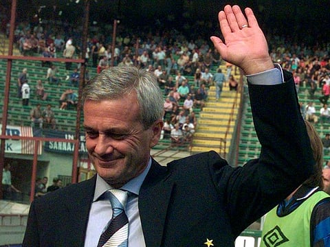 Luigi Simoni led Inter Milan to the Uefa Cup title in 1998