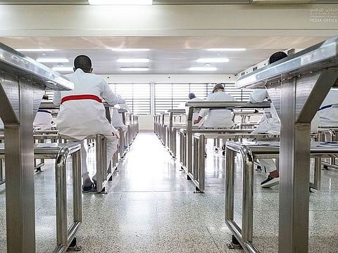 Inmates at Dubai Central jail. Dubai Police and Hussain Sajwani-Damac Foundation (HSDF) have launched a charitable initiative to help Dubai inmates with Dh2 million. Picture for illustrative purposes only.