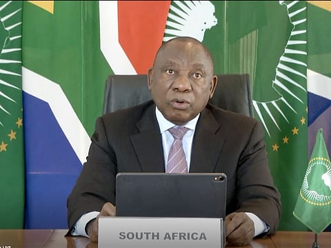 South African President Cyril Ramaphosa.