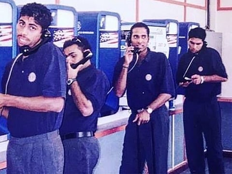 "When your parents don't pay your mobile phone bill after a bad performance. Throwback to days without mobile phones," Yuvraj captioned the post.