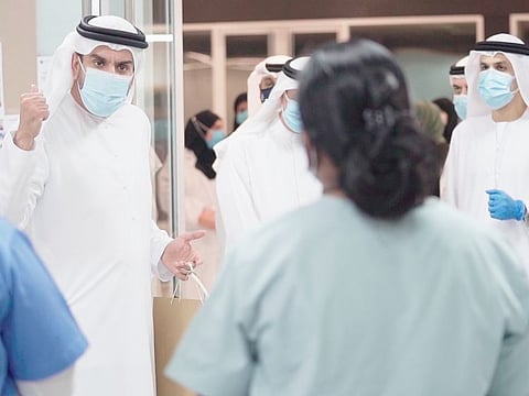 MoHAP Undersecretary visits Expo Centre field hospital