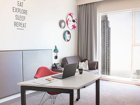 Tired of working from home? Local hotels are trying to get bookings from those who want to step out to work. Picture of a Rove hotel.