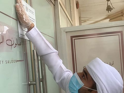 Several salons were ordered to close down in Sharjah