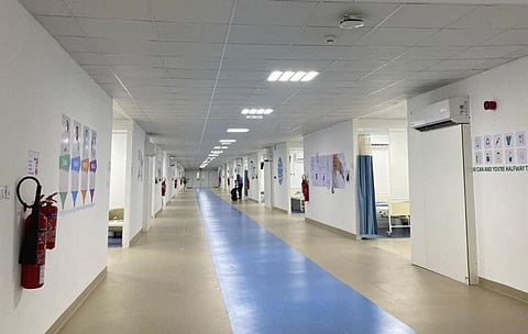 Al Razeen Field Hospital which was set up in Abu Dhabi this month