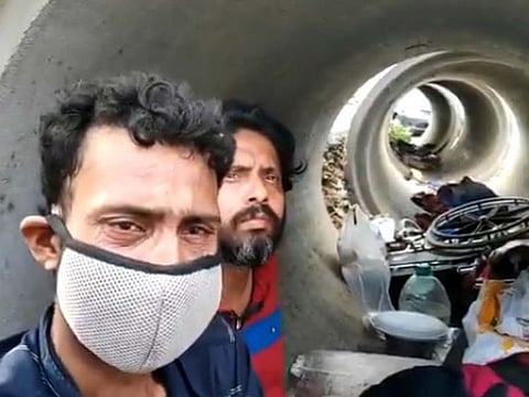 Sonu Sood promises to help migrant workers living in a cement pipe in India