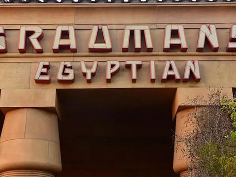 The Egyptian Theatre's landmark 1922 premiere of "Robin Hood" saw Charlie Chaplin and movie mogul Cecil B. DeMille join the film's star Douglas Fairbanks and his wife Mary Pickford at the venue on Hollywood Boulevard Frederic J. BROWN AFP/File