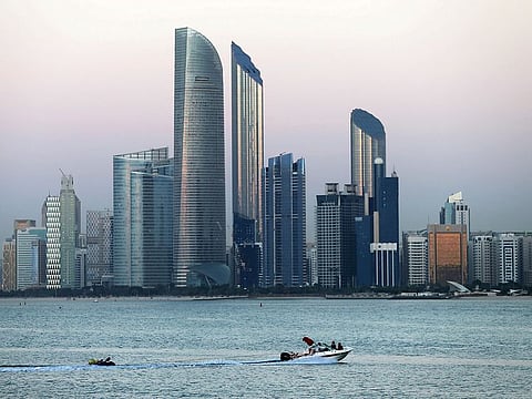 General view of Abu Dhabi skyline.