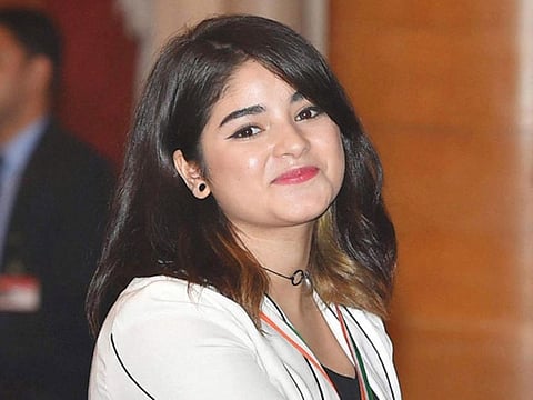Dangal star Zaira Wasim wows fans with wedding post: “Qubool Hai x3